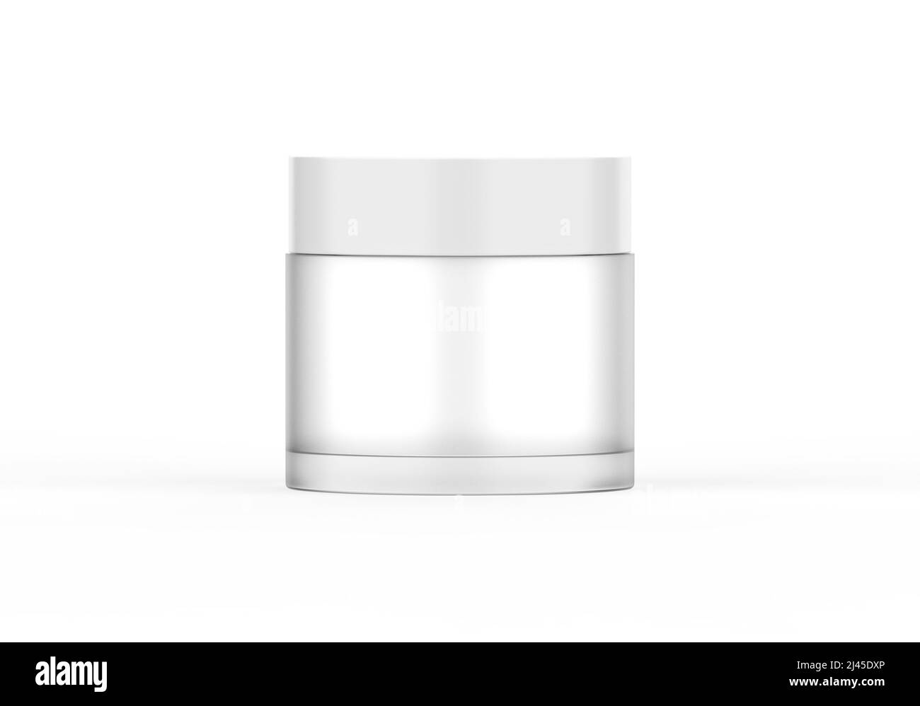 Matte Frosted glass jar mockup for branding and promotion Stock Photo