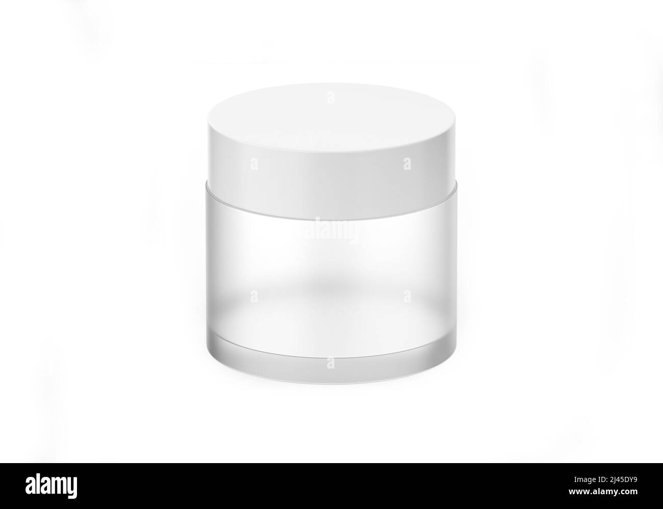 Matte Frosted glass jar mockup for branding and promotion Stock Photo
