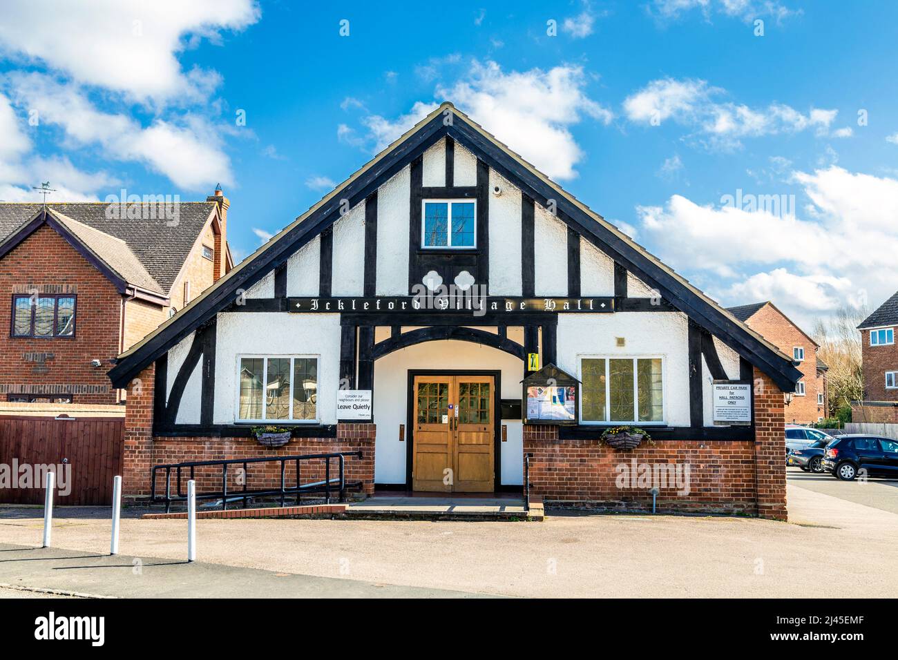 Exterior of the Ickleford Village Hall, Ickleford, Hertfordshire, UK