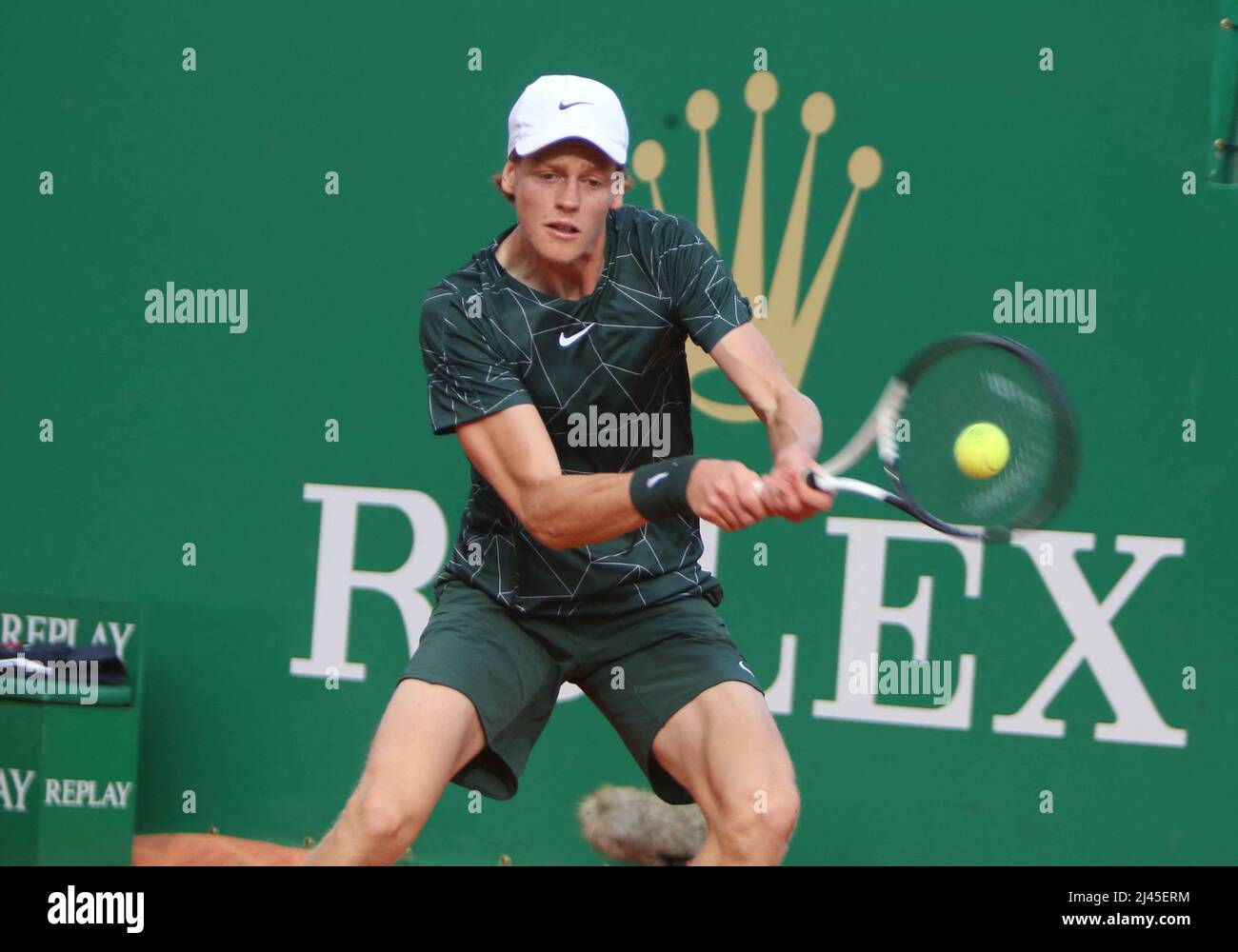 Jannik Sinner of Italie during the Rolex Monte-Carlo Masters 2022, ATP  Masters 1000 tennis tournament