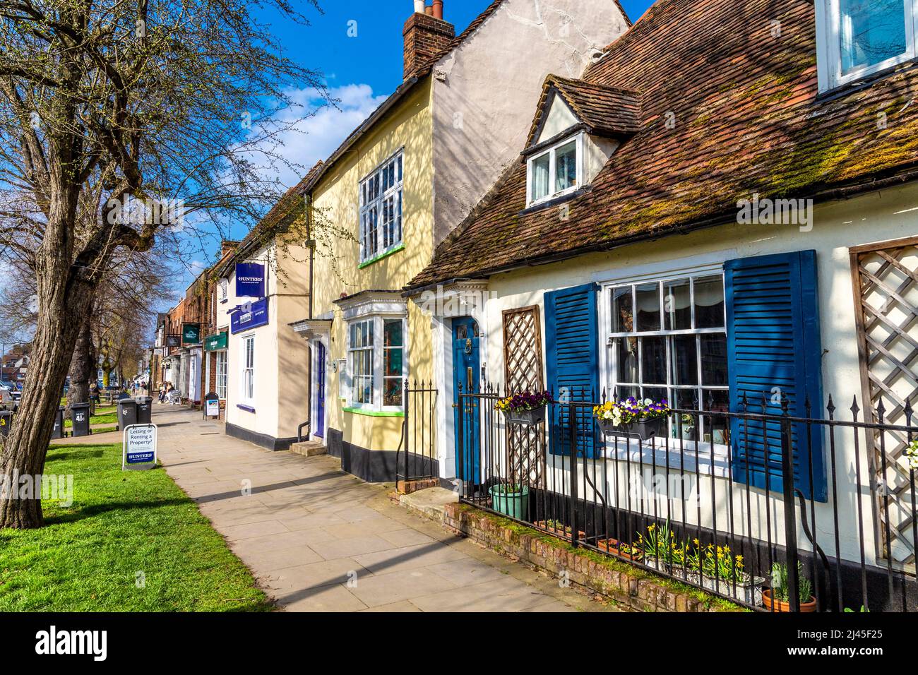 Houses on the High Street of Baldock, Hertfordshire, UK Stock Photo Alamy