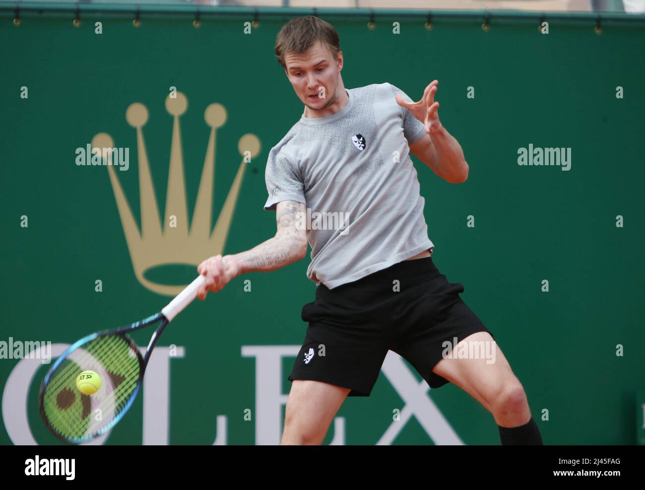 Alexander Bublik of kazakhstan during the Rolex Monte-Carlo Masters 2022,  ATP Masters 1000 tennis tournament