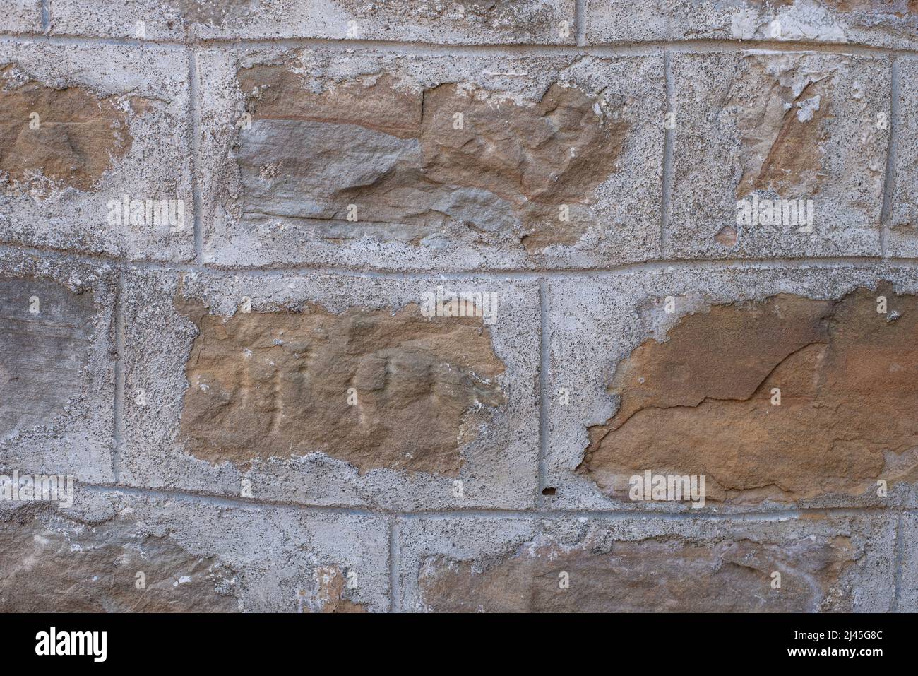 Stone masonry wall texture backgound. close up Stock Photo