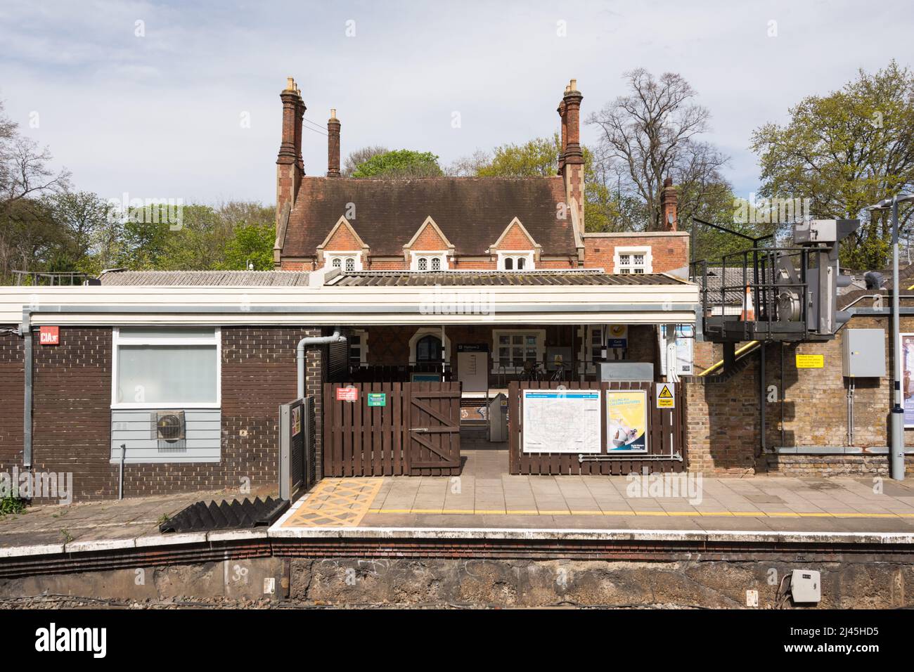 Barnes railway station, Station Road, Barnes, London, SW13, England, UK Stock Photo