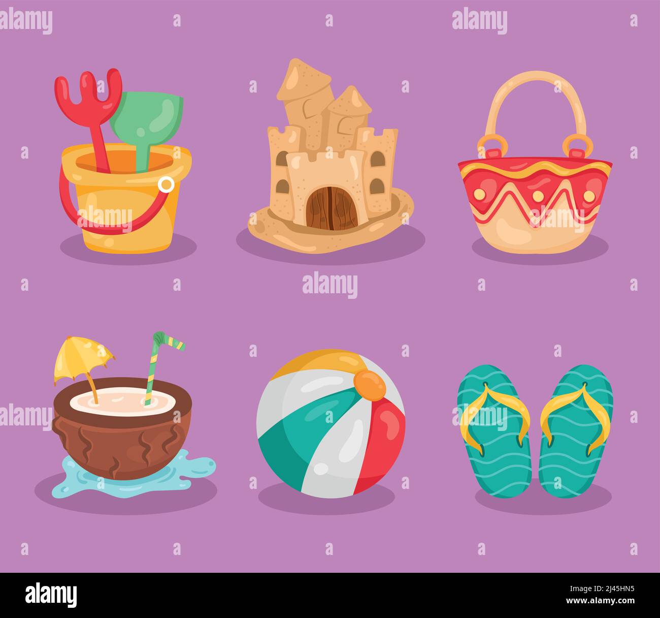 Six Objects Clipart