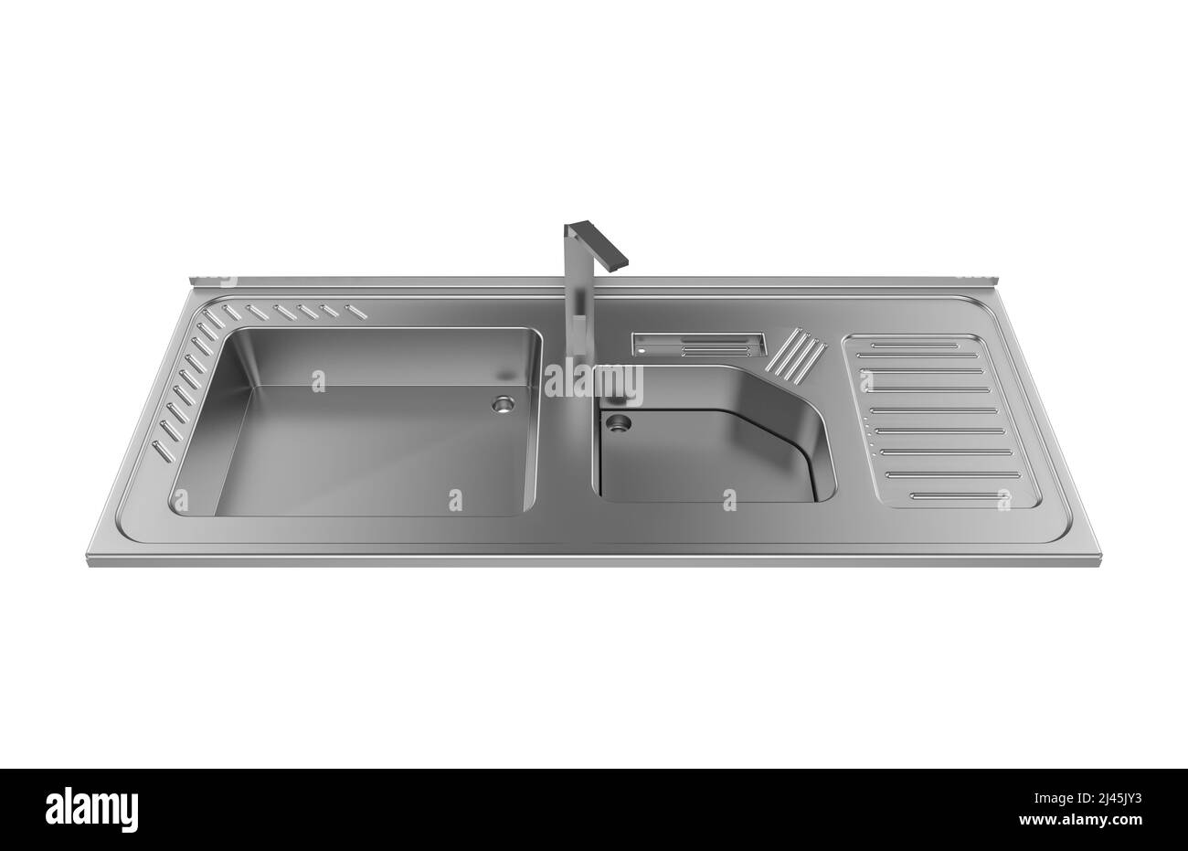 Kitchen sink isolated on white background, 3D rendering Stock Photo - Alamy