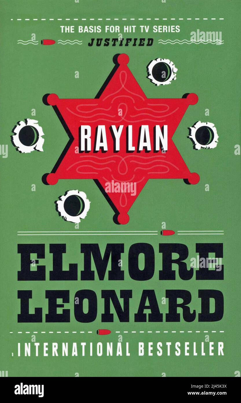 Book cover "Raylan" by Elmore Leonard Stock Photo Alamy