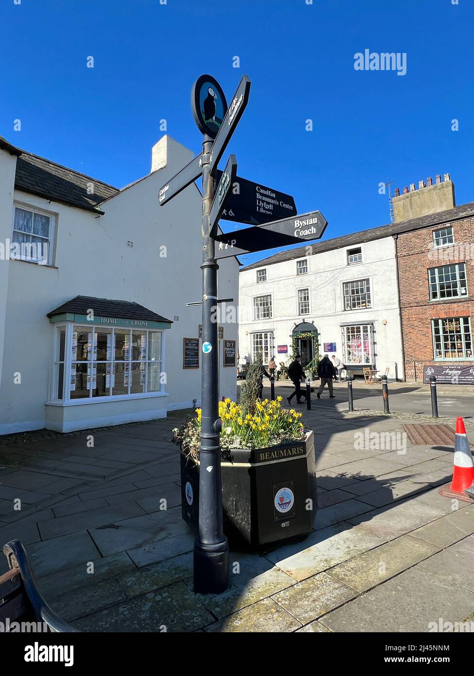 Beaumaris Town Centre Stock Photo Alamy