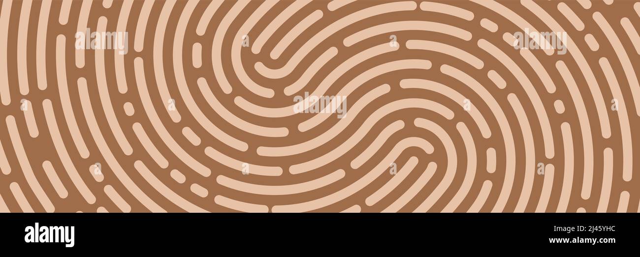 Fingerprint background, print, identification banner. Vector illustration Stock Vector