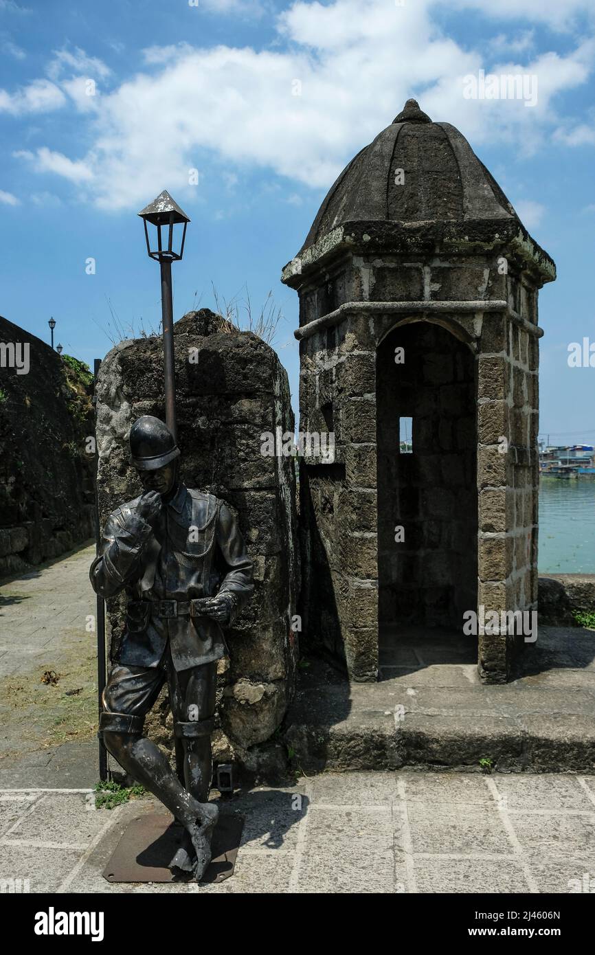 Fort Santiago in Intramuros, Manila, Philippines. The defense fortress is located in Intramuros, the walled city of Manila. Stock Photo