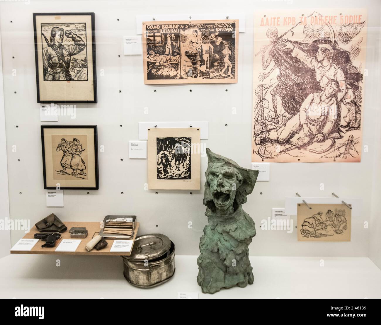 Museum of Yugoslavia: Memorial Centre - Josip Broz Tito Fund. Gifts from Yugoslavia: communist propaganda art. Belgrade, Serbia. Stock Photo