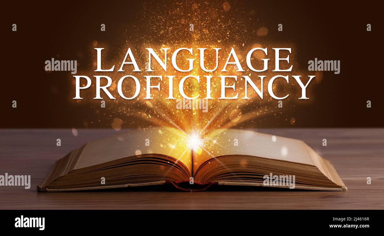 Teacher Book Inscription Educational inscription coming out from an open book Stock Photo - Alamy