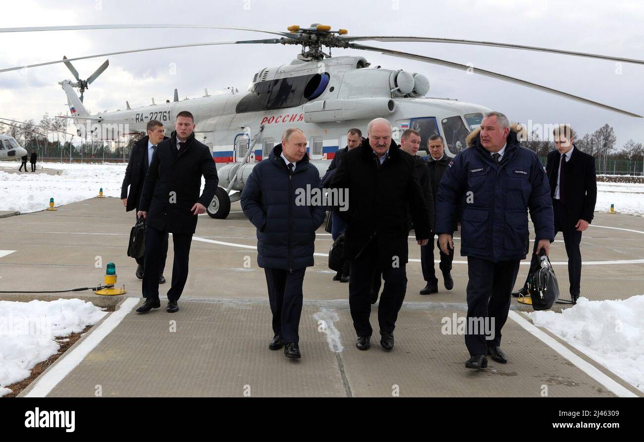 April 12, 2022. Russia, Amur Region. Russian President Vladimir