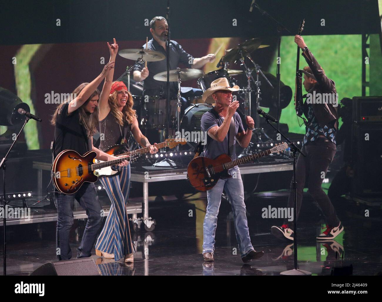 Kenny Chesney on stage for 2022 CMT (Country Music Television) Music