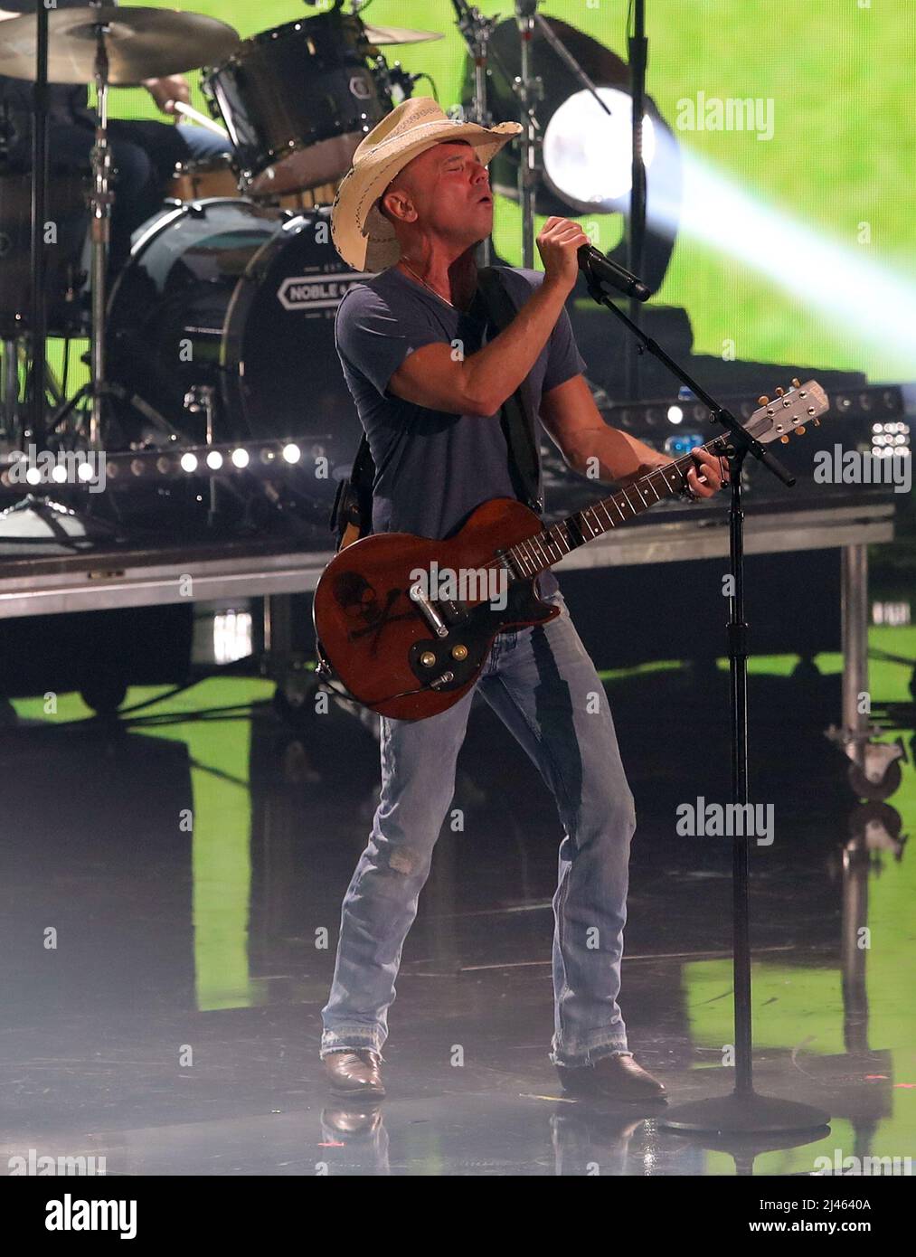 Kenny Chesney on stage for 2022 CMT (Country Music Television) Music