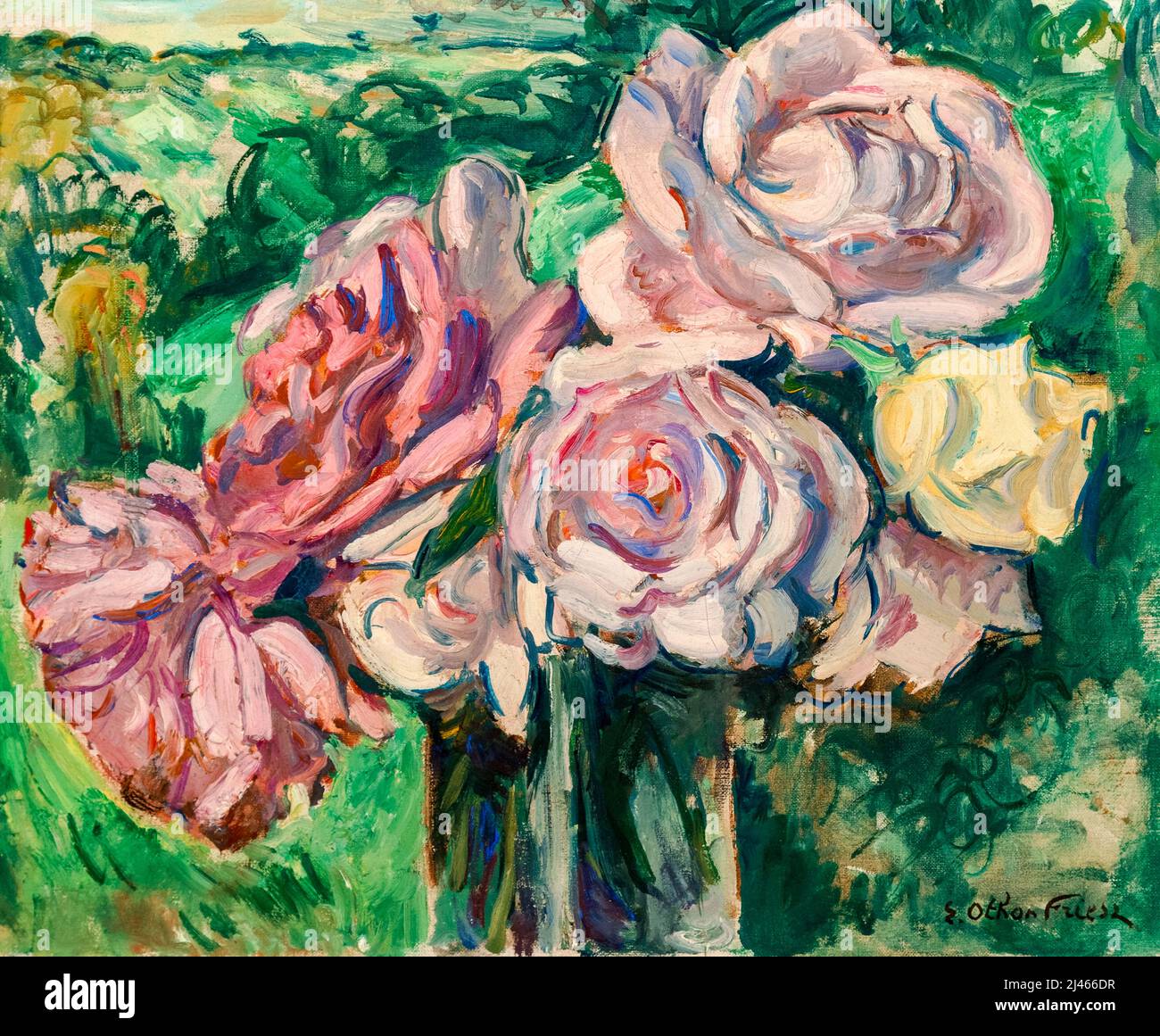 Roses painting hi-res stock photography and images - Alamy, image size:1300x1161