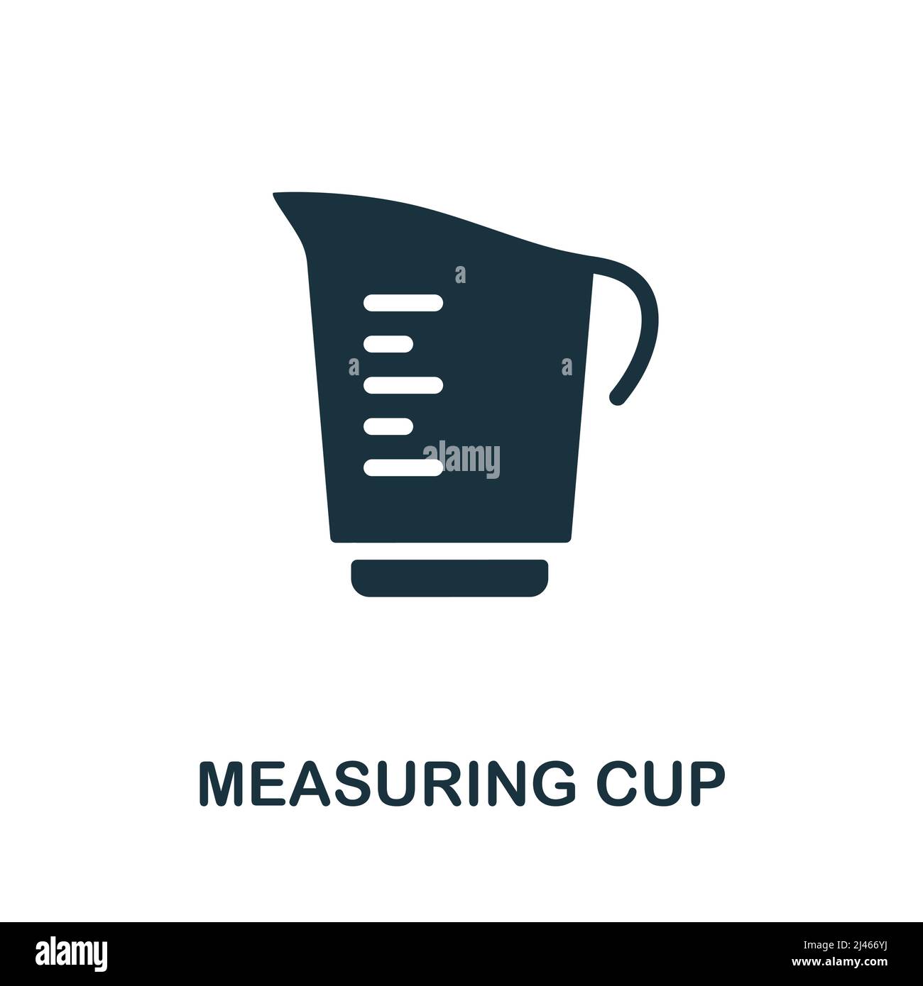 Measuring Cup icon. Simple element from kitchen collection. Creative Measuring Cup icon for web design, templates, infographics and more Stock Vector