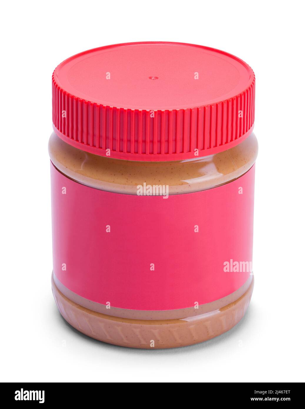 Jar of Peanut Butter Cut Out on White Stock Photo Alamy