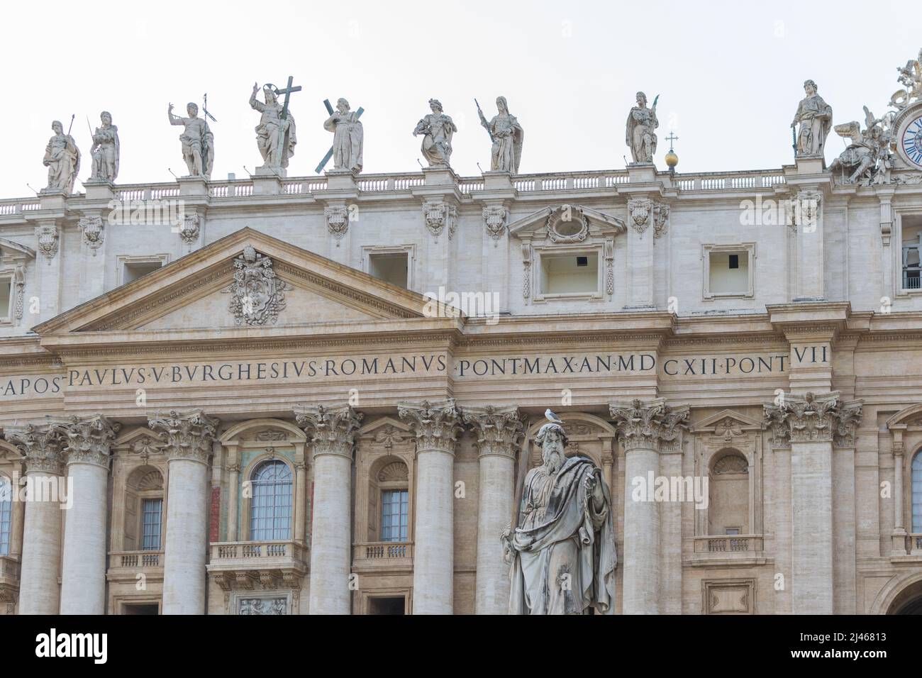 The St. Peter's Basilica, Vatican, Italy Stock Photo