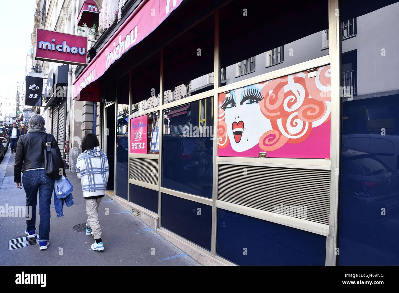 Chez Michou Cabaret Paris - France Stock Photo