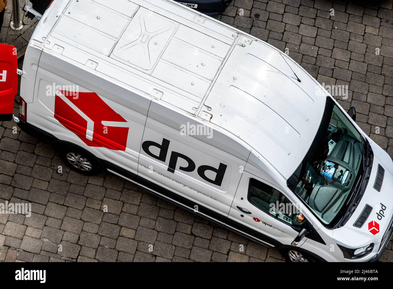 Epsom Surrey London UK April 12 2022, Parked DPD Courier Delivery Van ...