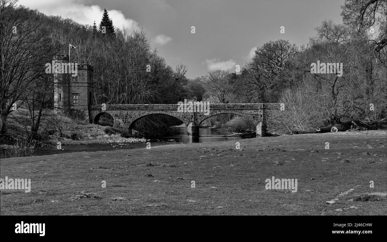 Glanusk Estate entrance bridge Stock Photo - Alamy