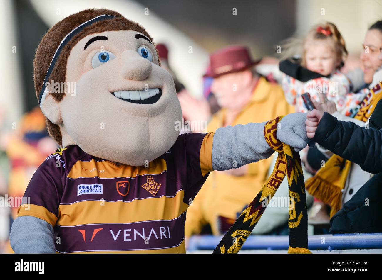 Huddersfield, England - 9th April 2022 - Huddersfield Giants mascot