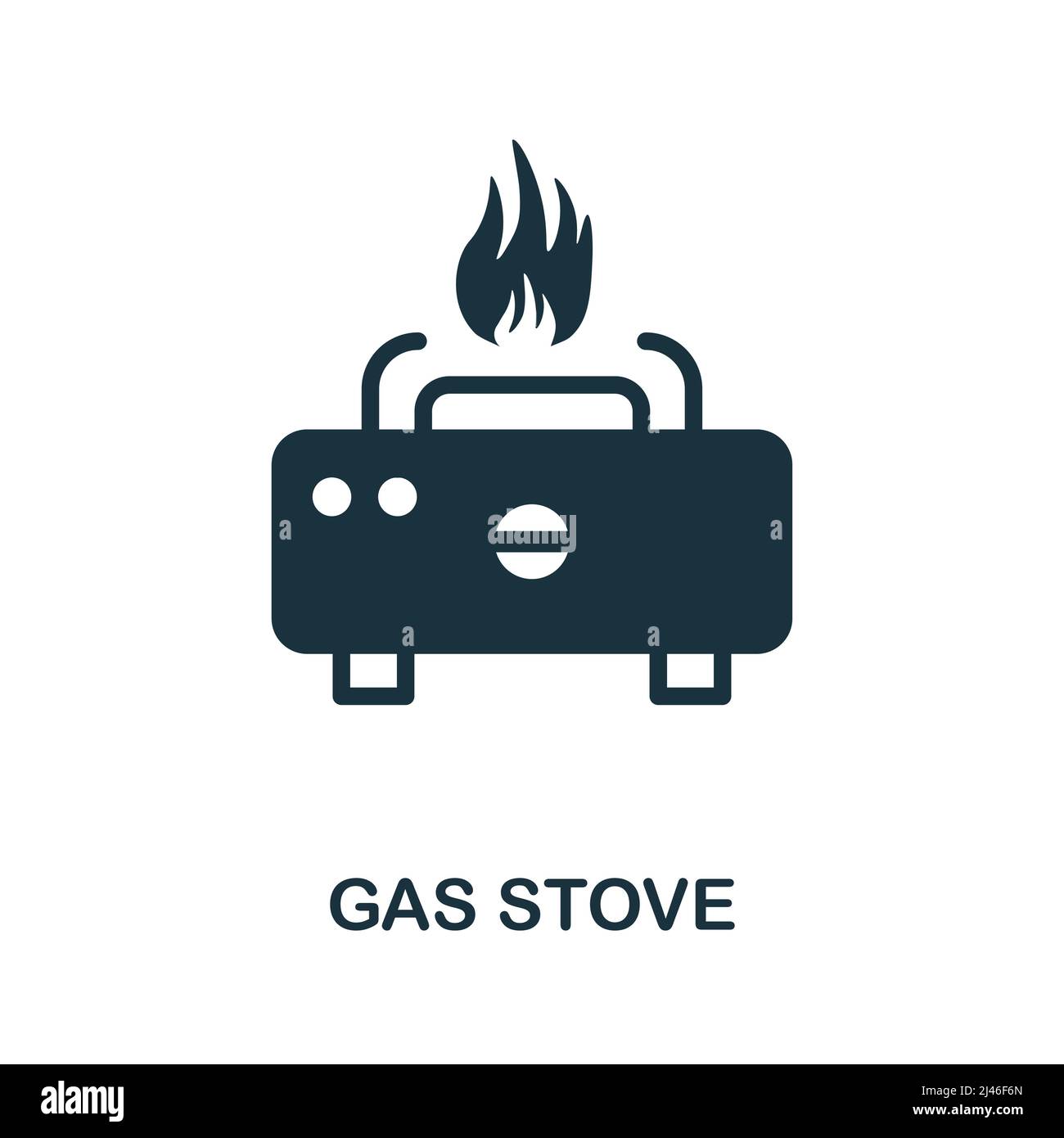 Gas Stove icon. Simple element from kitchen collection. Creative Gas Stove icon for web design, templates, infographics and more Stock Vector