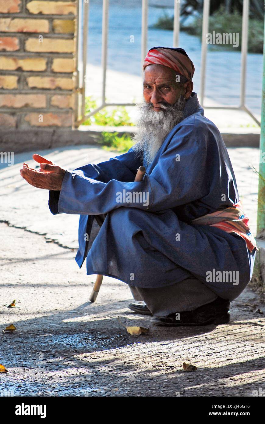 Elderly man, Uzbekistan Stock Photo