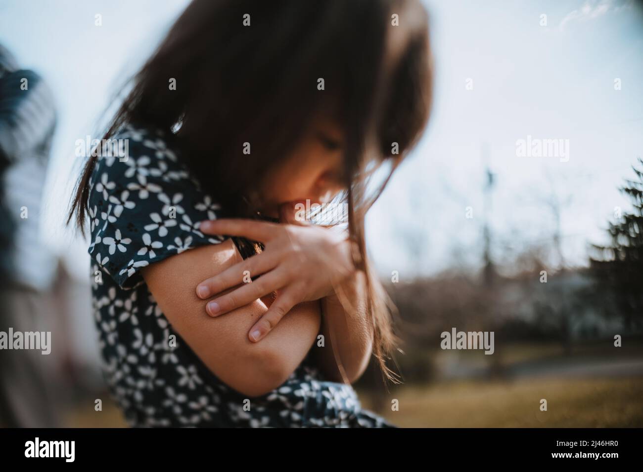 Child feeling cold hires stock photography and images Alamy