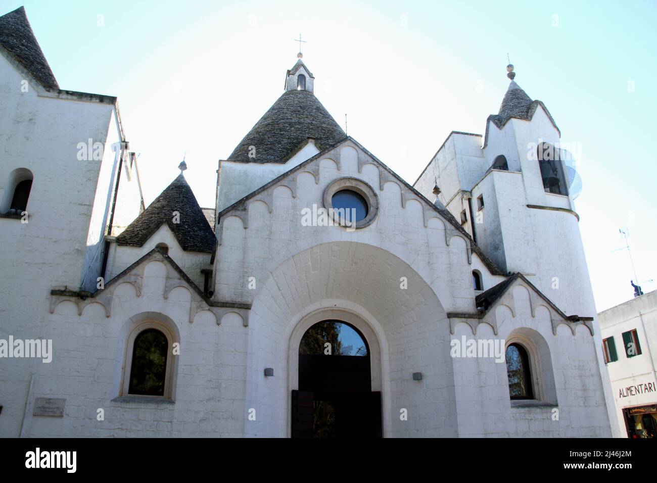 Parrocchia Sant'antonio Da Padova Settebagni Alberobello , Italy. Exterior view of the Church of Saint Anthony of