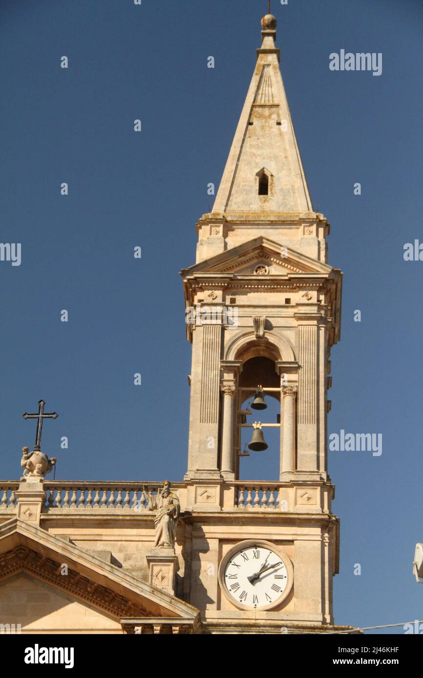 Alberobello, Italy. Bell Tower Of The Basilica Of Saints Cosmas And ...