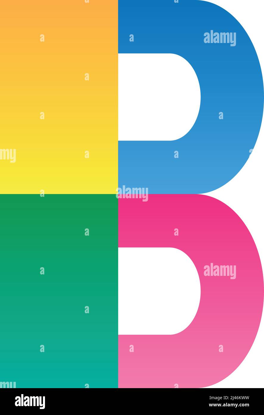 Colorful Alphabet vector illustration. Alphabet image or clipart Stock