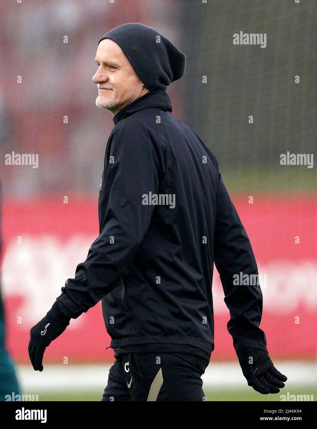 Liverpool Goalkeeping coach Claudio Taffarel during a training session at the AXA Training Centre, Liverpool. Picture date: Tuesday April 12, 2022. Stock Photo