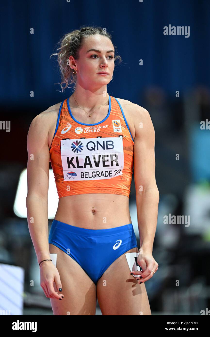 Lieke Klaver participating in the Belgrade 2022 World Indoor