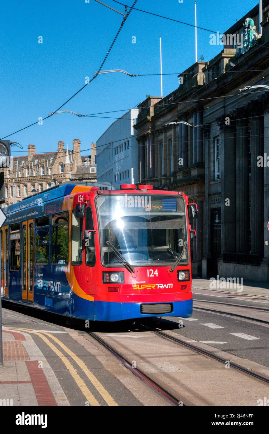 Sheffield Supertram. Stock Photo