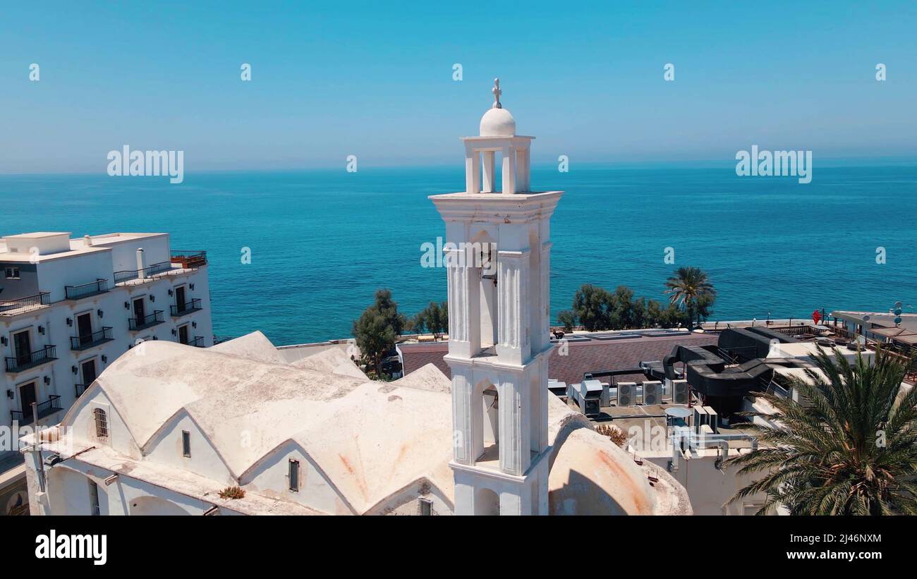 Kyrenia Castle medieval building and historical old harbour in Kyrenia