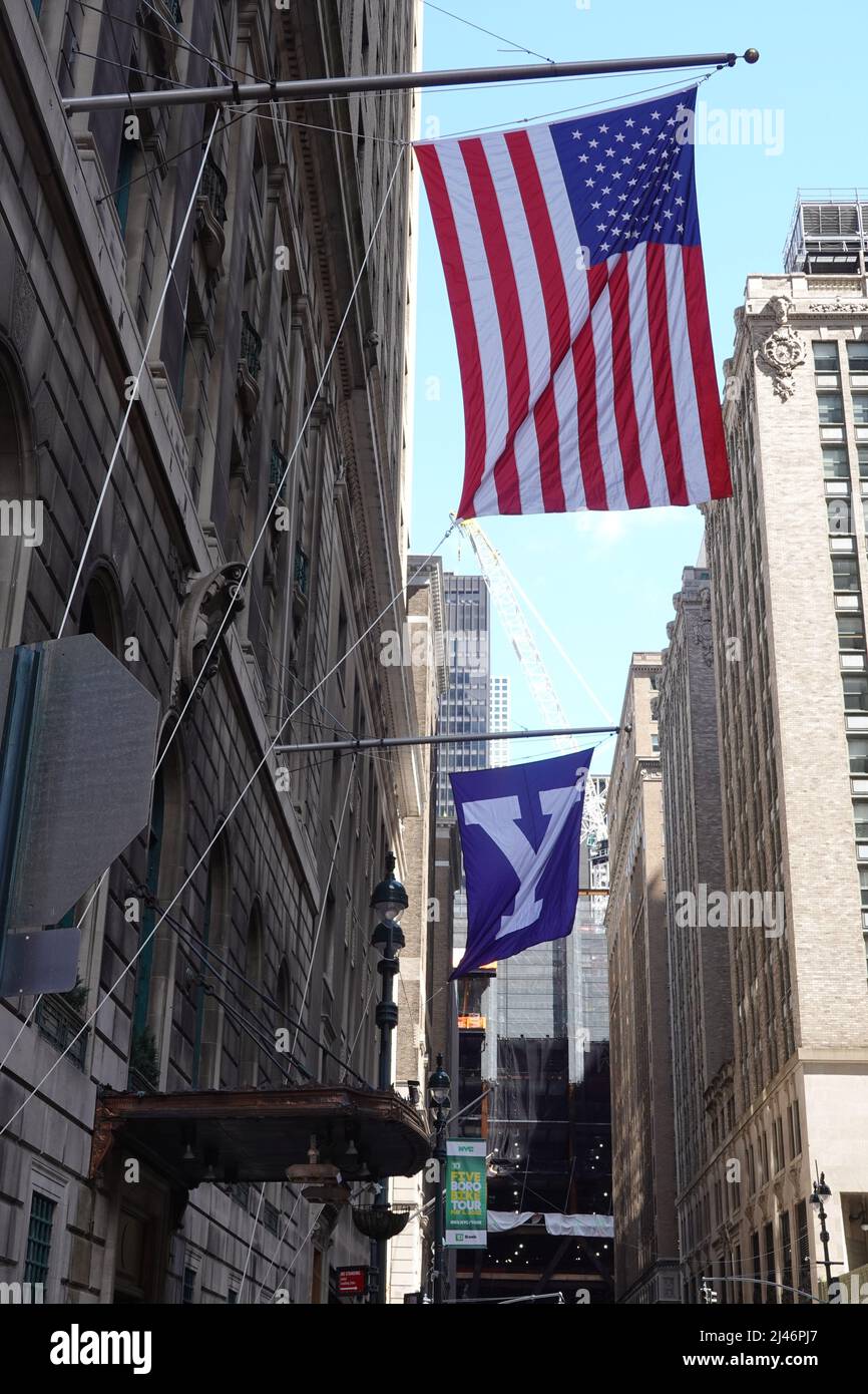 Entrance to the Yale Club a private membership club in mid town Manhattan, New York, USA Stock Photo