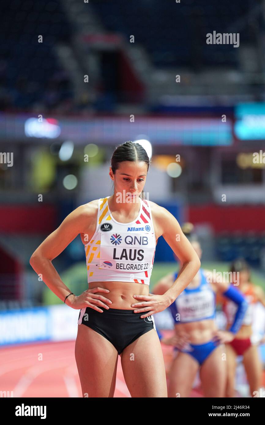 Camille Laus participating in the Belgrade 2022 World Indoor