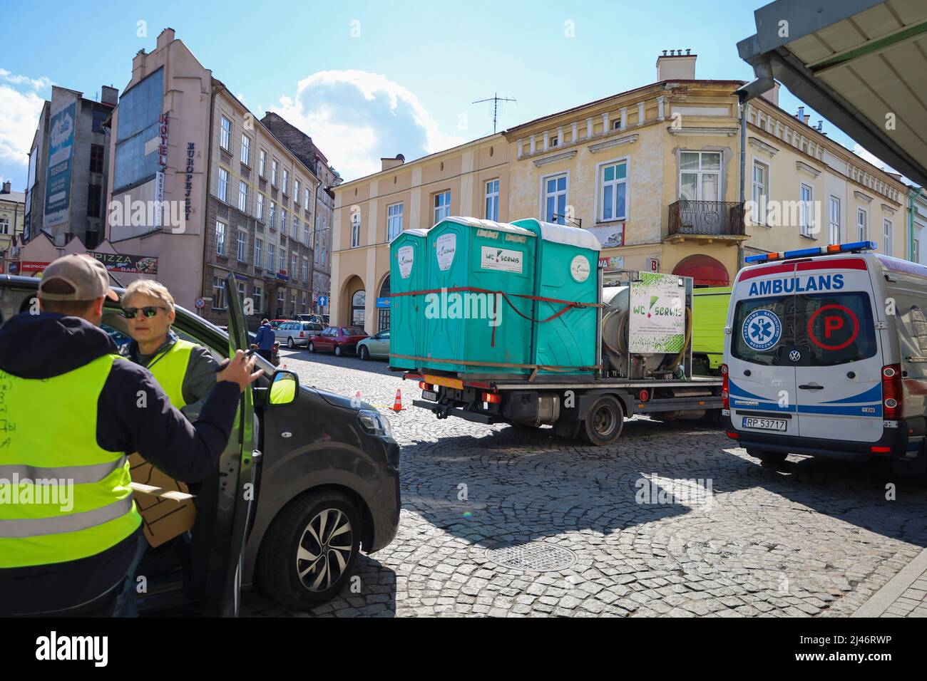 Port o johns hires stock photography and images Alamy