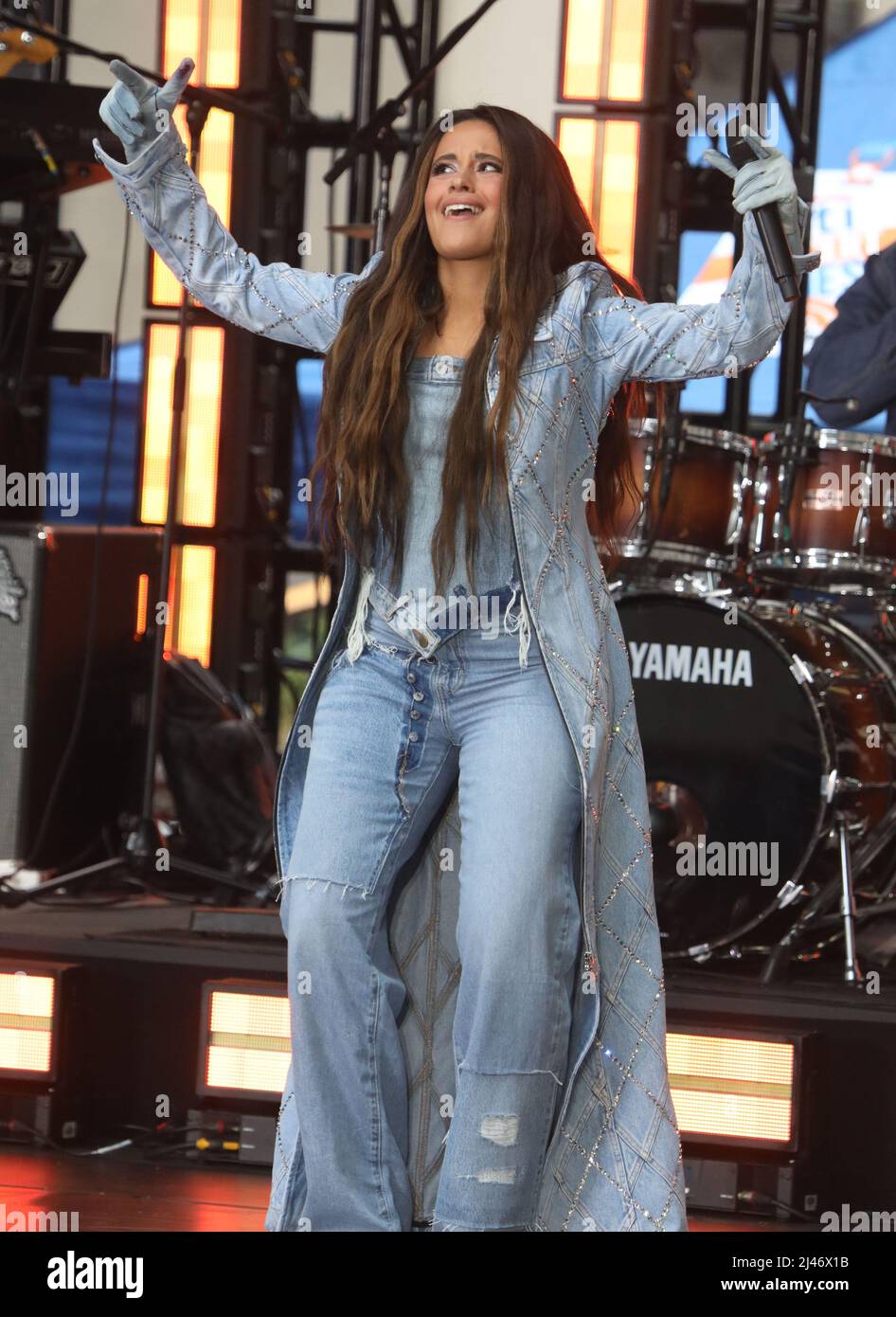 April 12, 2022, New York, New York, USA: Singer CAMILA CABELLO performs ...