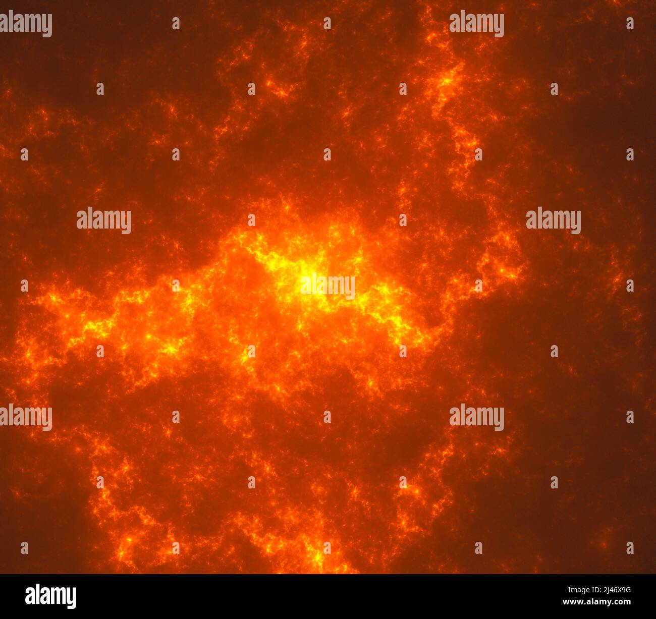 Abstract fractal art background, suggestive of fire flames and hot wave ...