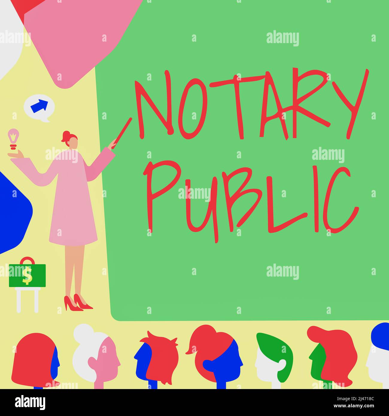 Inspiration showing sign Notary Public. Business overview Legality