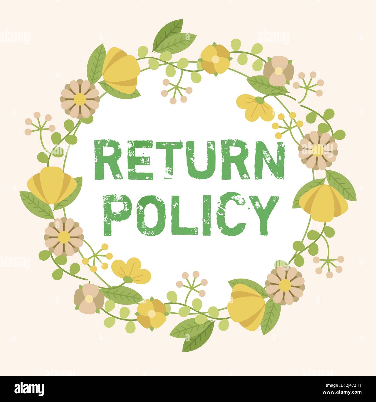 Conceptual display Return Policy Word Written on Tax Reimbursement