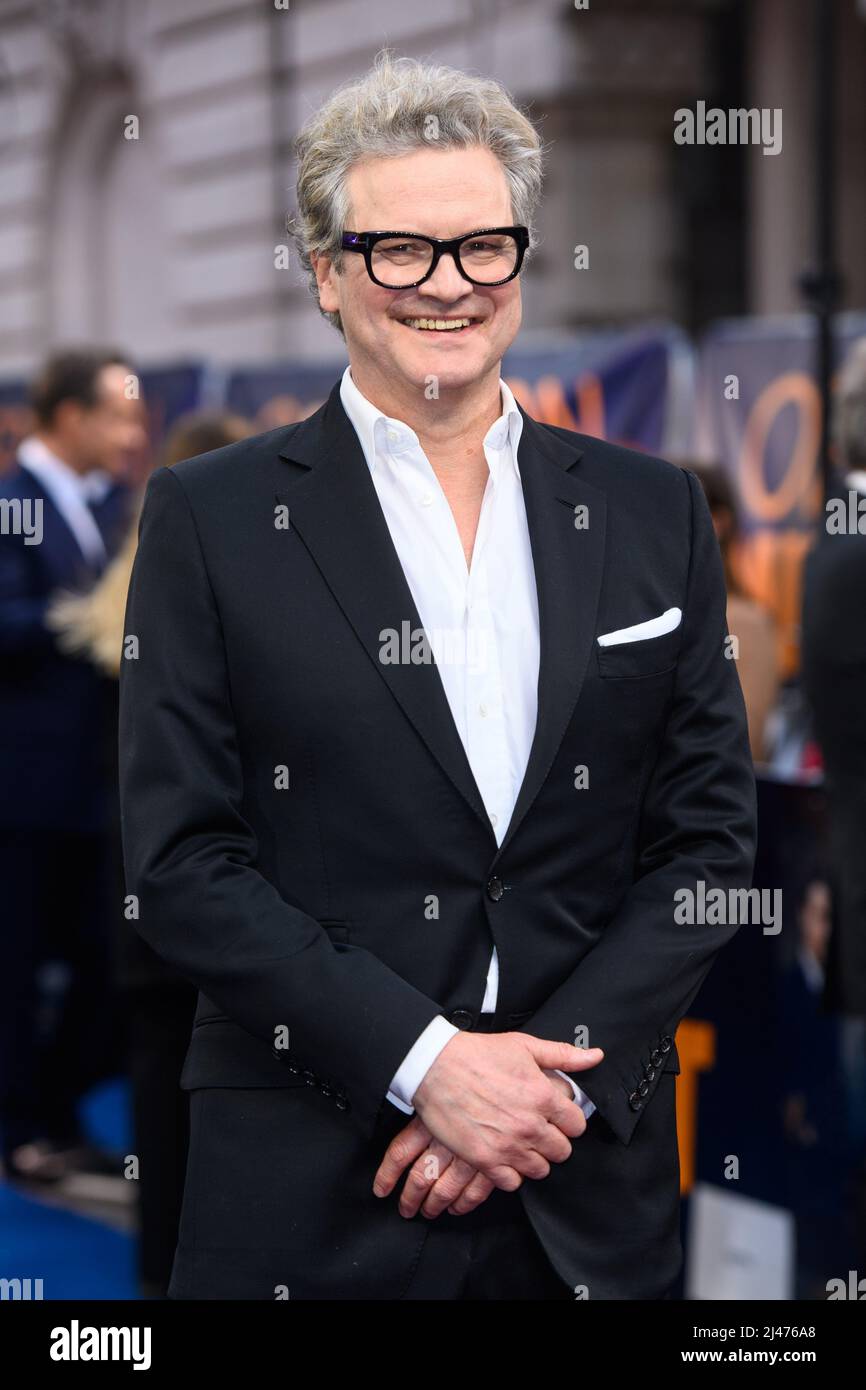 London, UK. 12 April 2022. Colin Firth attending the UK Premiere of