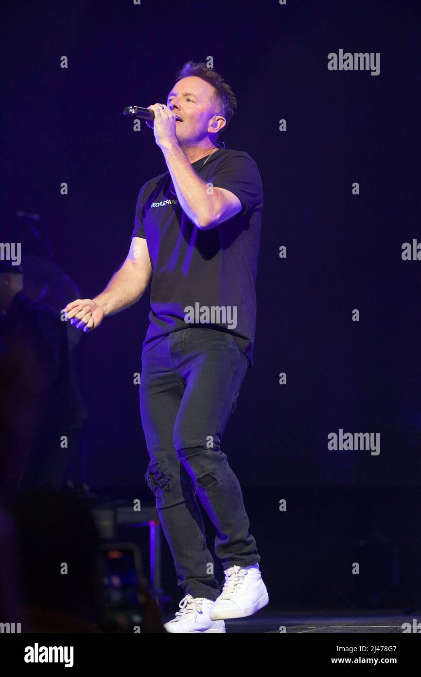 MIAMI, FL APRIL 11 Chris Tomlin performs on stage on Hillsong United