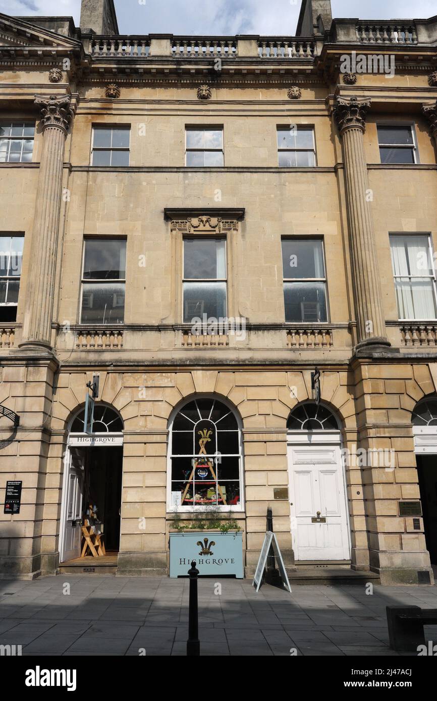 The Highgrove shop in Milsom Street, Bath City centre England, now known as Brissi Stock Photo
