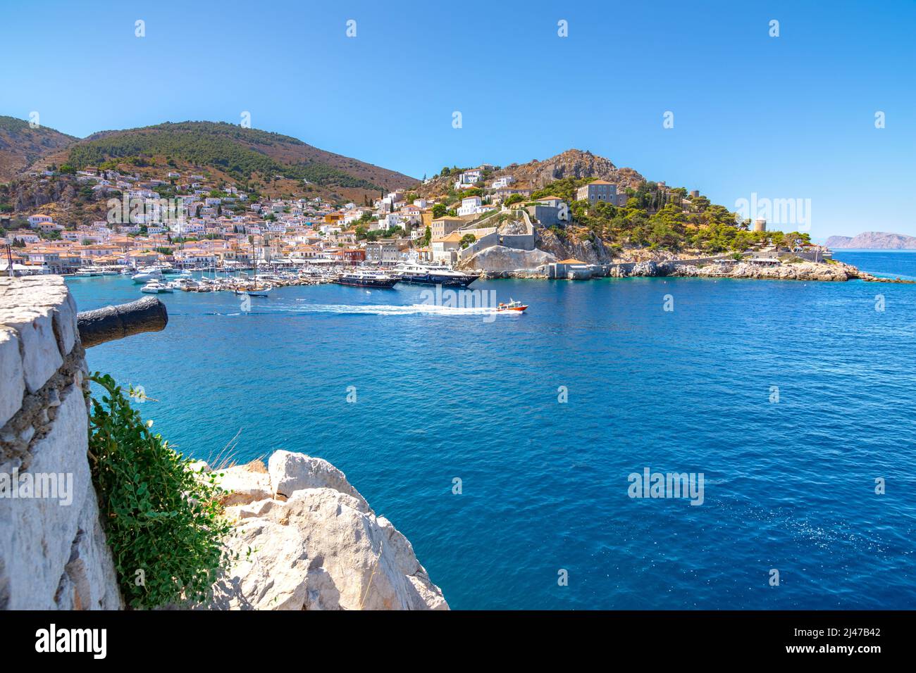 Greek village drone view hi-res stock photography and images - Alamy