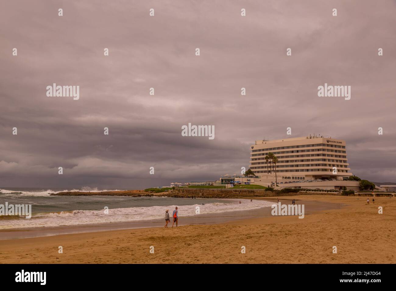 Plettenberg Bay in South Africa, with the Plettenberg Bay hotel. Stock Photo