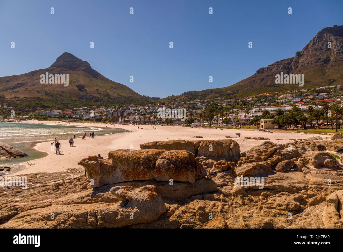 Camps Bay, near Cape Town, South Africa. Stock Photo